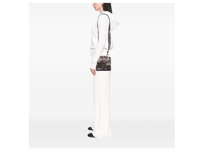 Dior Beige Mini Tela Ricamata Plan de Paris Lady D Lite - vista 6