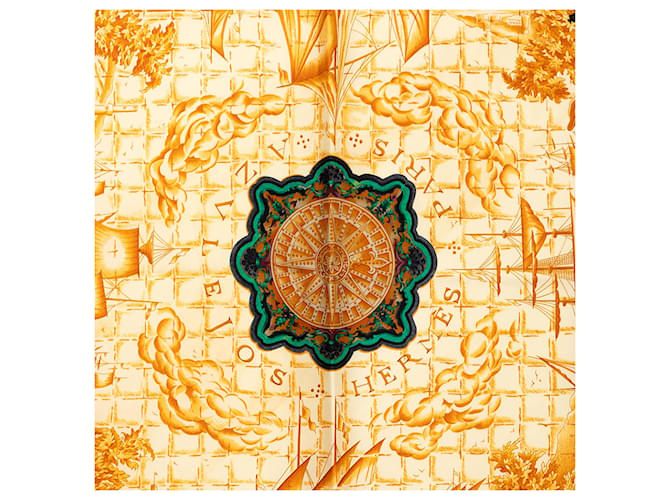 Sciarpa in seta Hermès Black Azulejos 90 Nero - vista 5