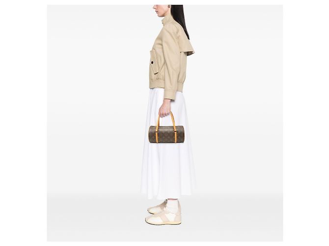 Louis Vuitton Marrone Monogram Papillon 28 - vista 6