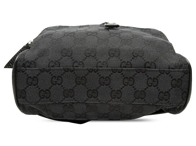 Gucci Black GG Canvas Backpack - view 3