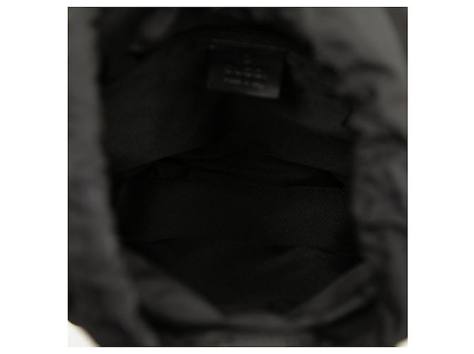 Gucci Black GG Canvas Backpack - view 4