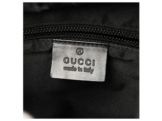 Gucci Black GG Canvas Backpack - view 5