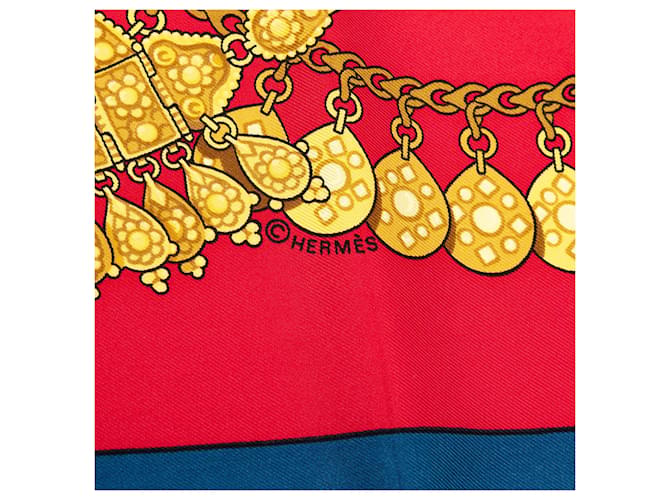 Hermès Seidentuch Red Kosmima 90 Rot - Ansicht 6