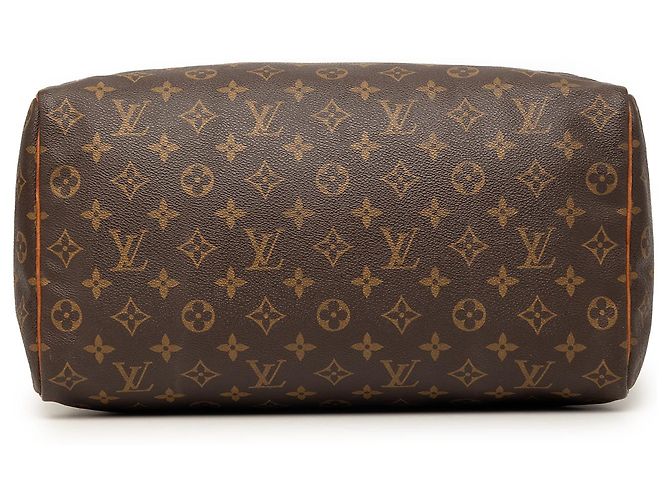 Louis Vuitton Marrone Monogram Speedy 35 - vista 3