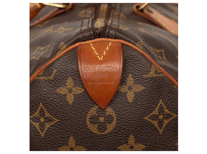 Louis Vuitton Marrone Monogram Speedy 35 - vista 6