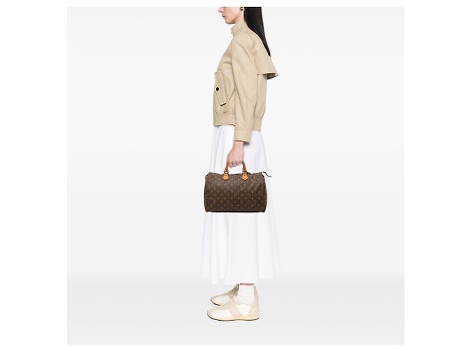 Louis Vuitton Marrone Monogram Speedy 35 - vista 9
