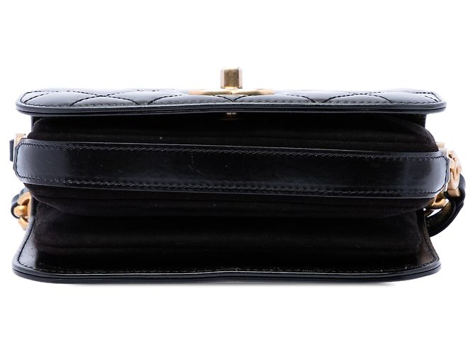 Chanel Black Mini Shiny Calfskin My Sweet CC Flap Nero - vista 3