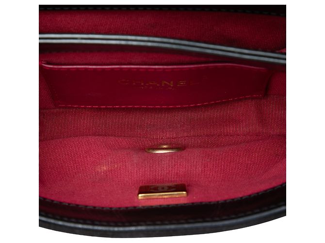 Chanel Black Mini Shiny Calfskin My Sweet CC Flap Nero - vista 4