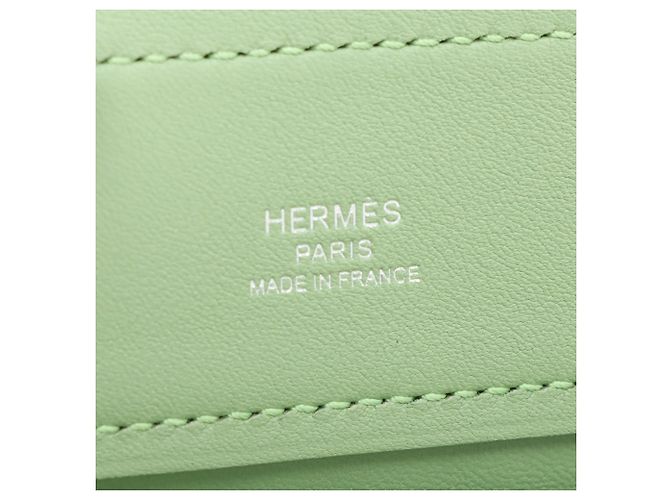 Bolsa Hermès Aline Mini em couro Swift verde Verde claro - vista 4