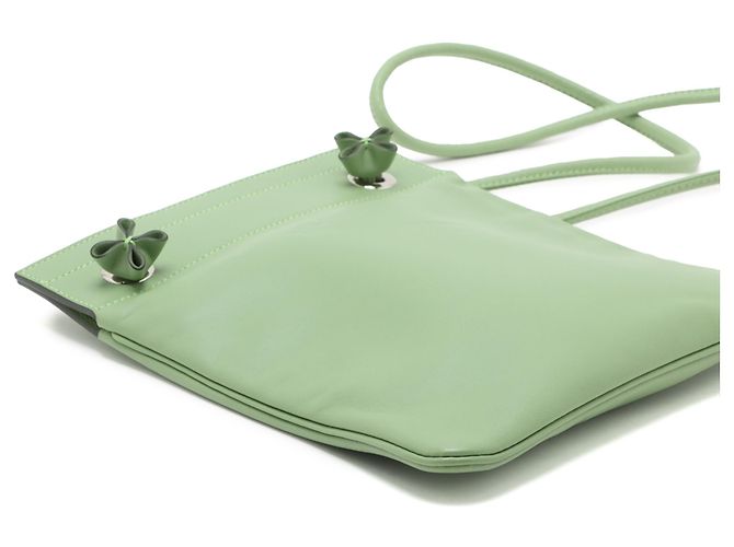 Bolsa Hermès Aline Mini em couro Swift verde Verde claro - vista 6