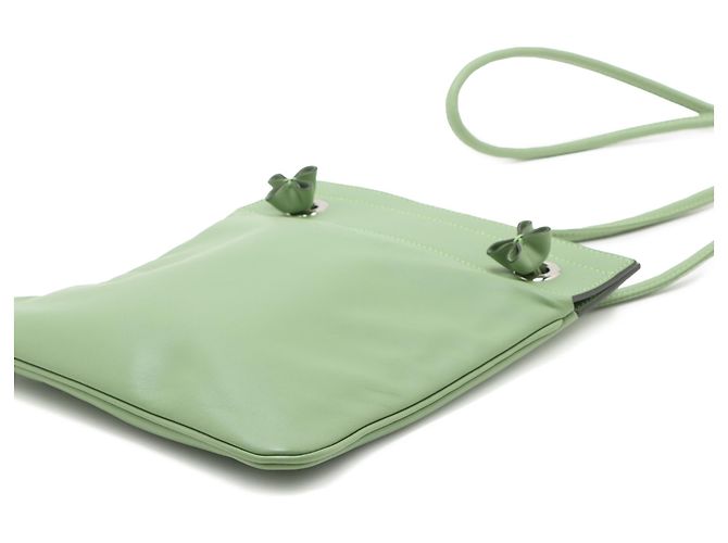 Bolsa Hermès Aline Mini em couro Swift verde Verde claro - vista 7