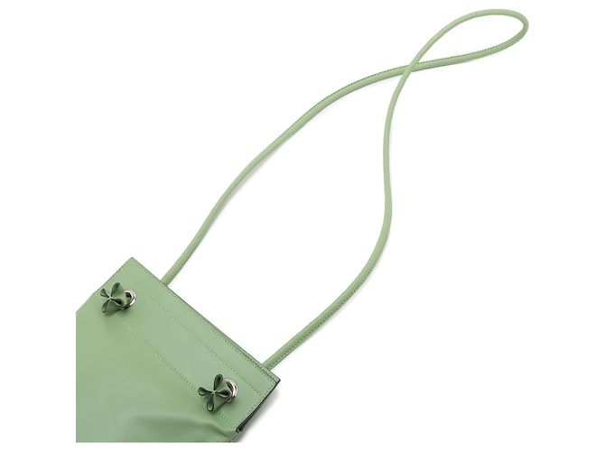 Bolsa Hermès Aline Mini em couro Swift verde Verde claro - vista 9