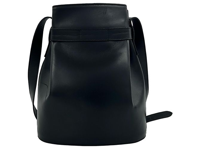 Salvatore Ferragamo Borsa a secchiello Gancini in pelle nera Ferragamo Nero - vista 2