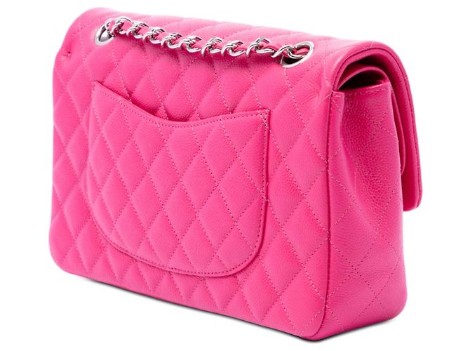 Chanel Rosa Medium Classic Caviar Double Flap - vista 2