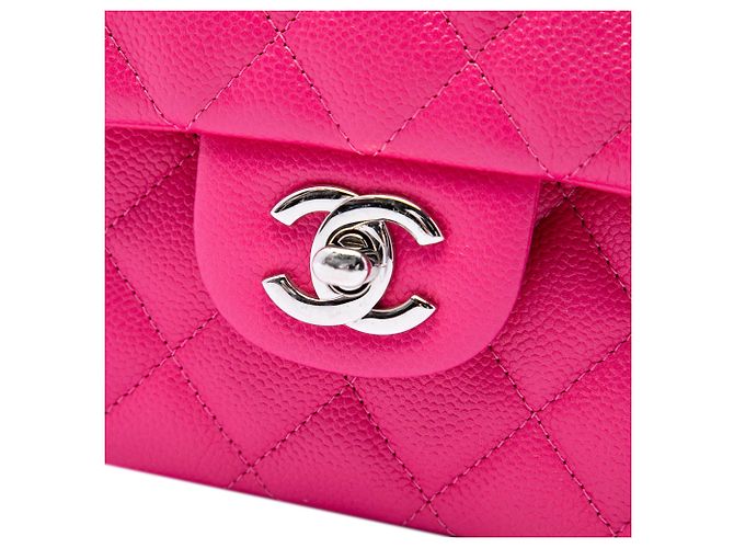 Chanel Rosa Medium Classic Caviar Double Flap - vista 5