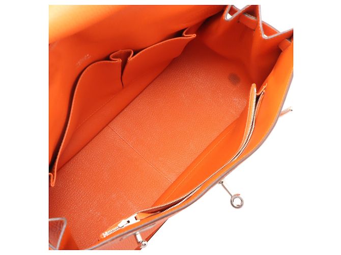 Hermès Orange Clemence Jypsiere 34 Arancione - vista 3