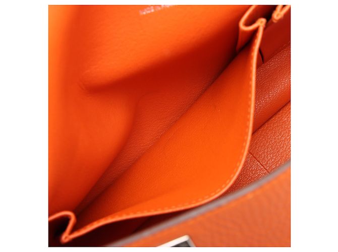Hermès Orange Clemence Jypsiere 34 Arancione - vista 5