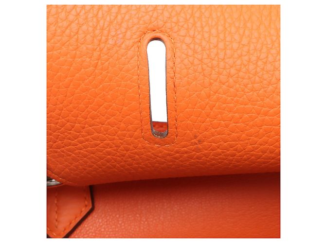 Hermès Orange Clemence Jypsiere 34 Arancione - vista 7