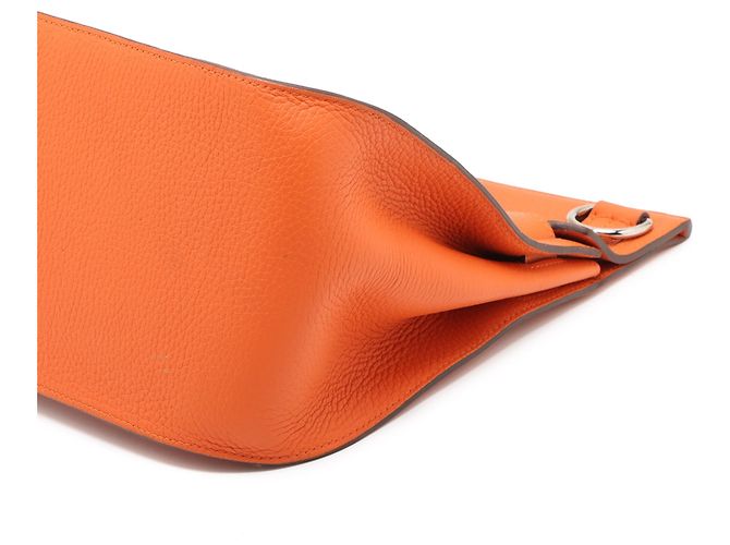Hermès Orange Clemence Jypsiere 34 Arancione - vista 8