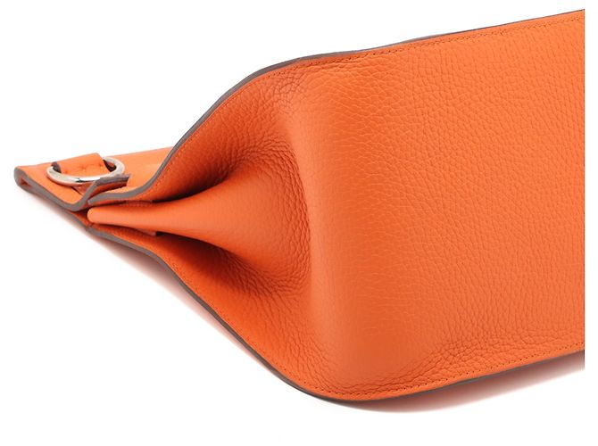Hermès Orange Clemence Jypsiere 34 Arancione - vista 9