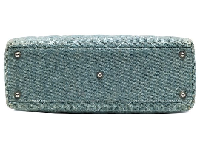 Lady Dior in Blue Denim, Large, Cannage Acrylgriffe von Dior Blau Hellblau - Ansicht 3