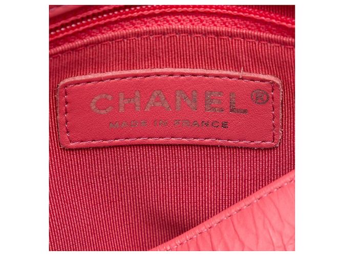 Chanel Pink Small Quilted Crumpled Calfskin Bi Vintage Full Flap Rosa - vista 5
