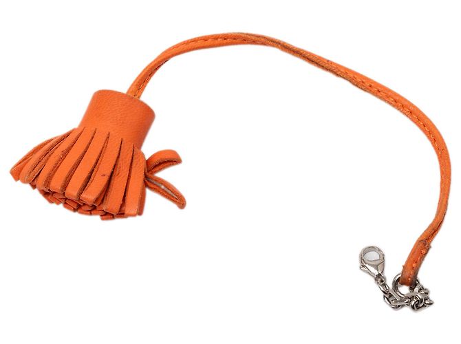 Hermès Carmencita Lesezeichen aus Lammleder Orange Milo - Ansicht 2