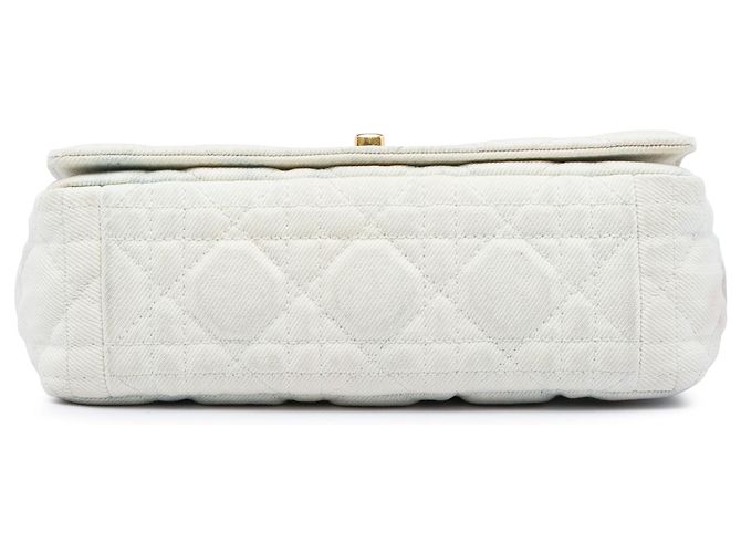 Dior White Small Tie Dye Denim Caro Crossbody Bianco Bianco sporco - vista 3