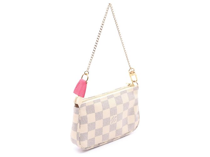 Louis Vuitton Mini Pochette Accessoires Giraffe en Damier Azur blanco - vista 2