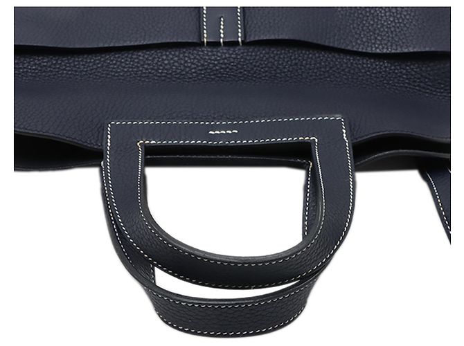 Hermès Blue Clemence Halzan 31 Blau Marineblau - Ansicht 8