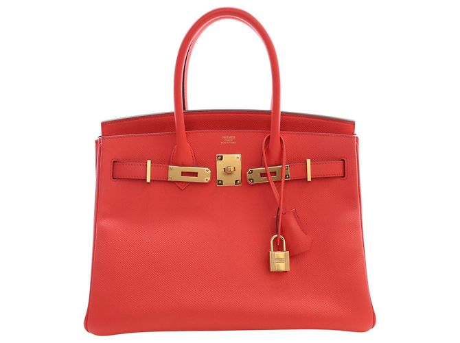 Hermès Red Epsom Birkin Retourne 30 Rosso - vista 11