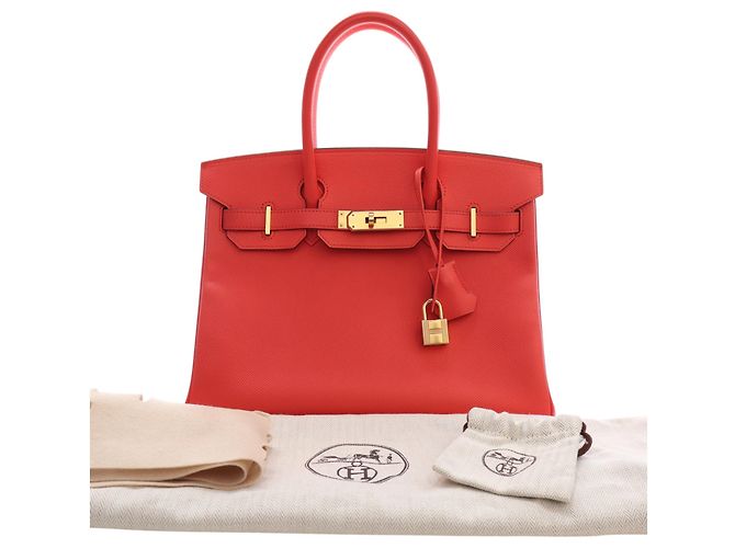 Hermès Red Epsom Birkin Retourne 30 Rosso - vista 15