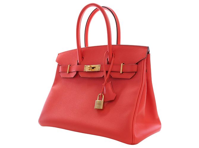Hermès Red Epsom Birkin Retourne 30 Rosso - vista 3