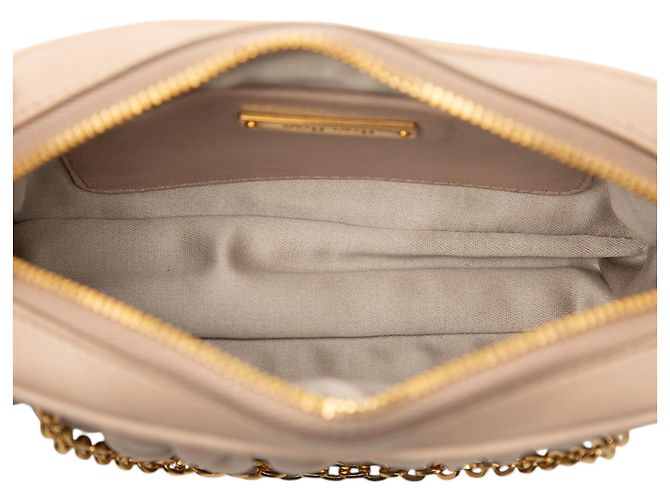 Pochette in nappa matelassé marrone con catena Miu Miu Carne - vista 4