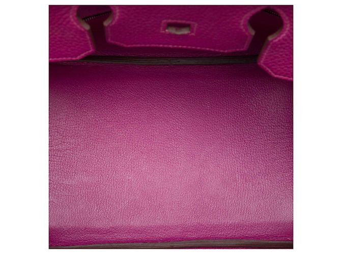 Hermès Purple Togo Birkin Retourne 35 Porpora - vista 4