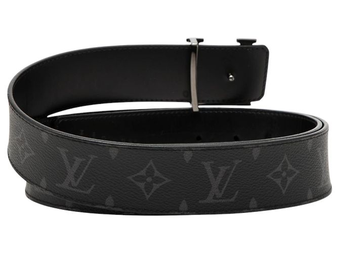 Louis Vuitton Gürtel Black Monogram Eclipse LV Initiales Reversibel Schwarz - Ansicht 3
