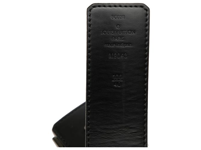 Louis Vuitton Gürtel Black Monogram Eclipse LV Initiales Reversibel Schwarz - Ansicht 5