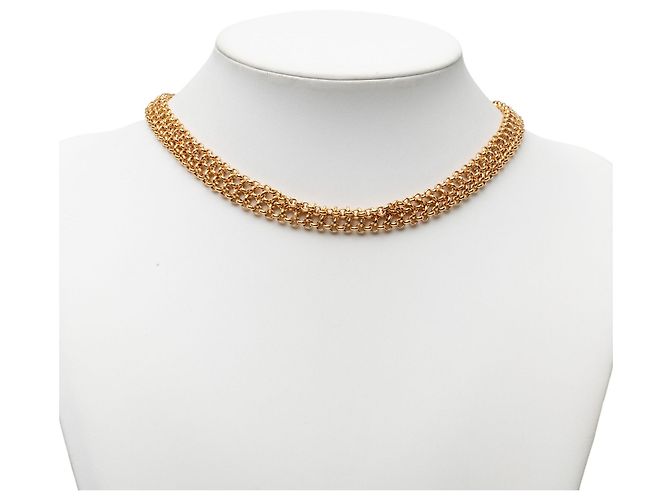 Collier à double chaîne plaqué or Gold Gold Chanel Doré - vue 5