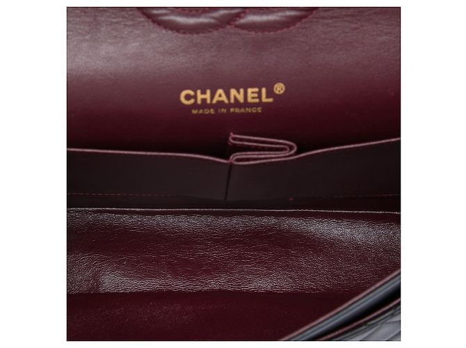 Chanel Black Medium Classic Lambskin Double Flap Nero - vista 4