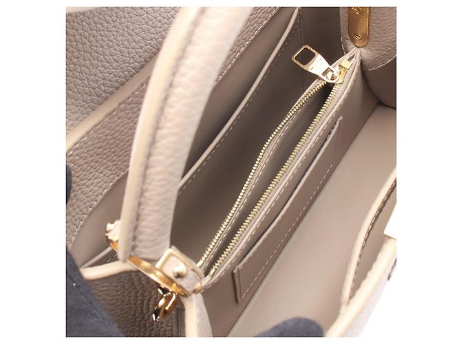 Louis Vuitton Beige Taurillon Capucines BB - Ansicht 3
