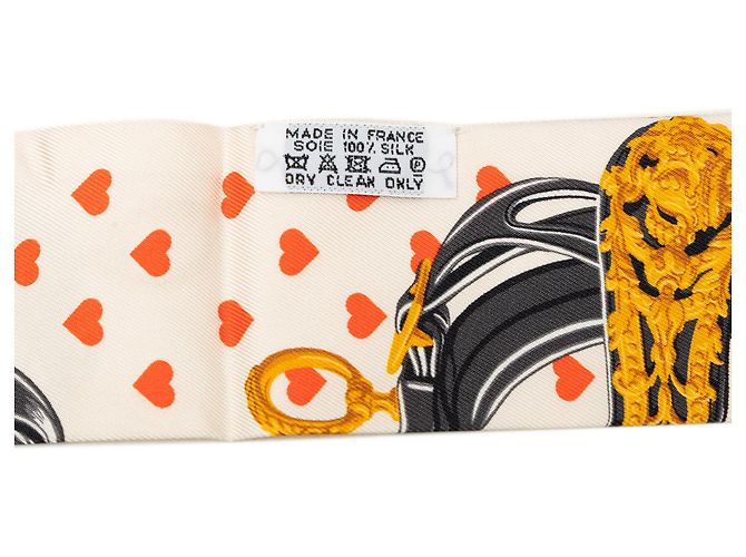 Hermès Seidentuch White Brides de Gala Love Twilly Weiß - Ansicht 2