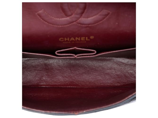 Chanel Black Medium Classic Lambskin Double Flap Nero - vista 4