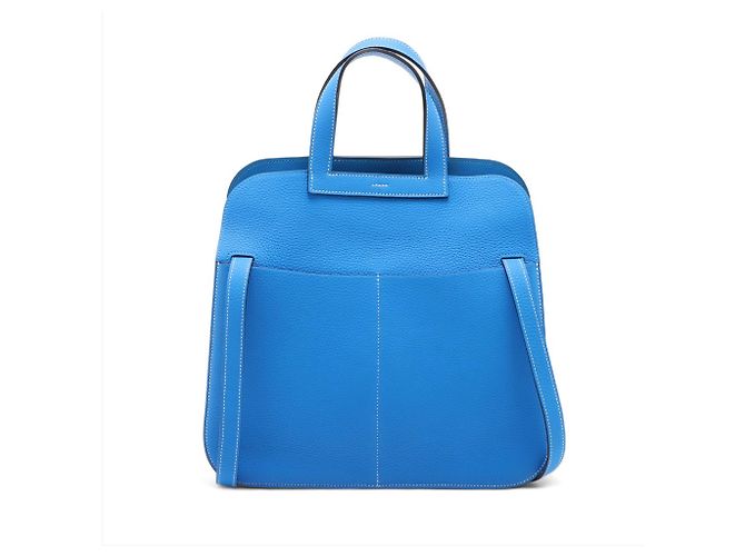 Hermès Blue Clemence Halzan 31 Blau - Ansicht 2