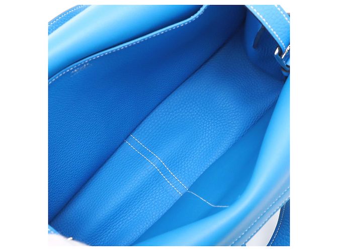 Hermès Blue Clemence Halzan 31 Blau - Ansicht 3