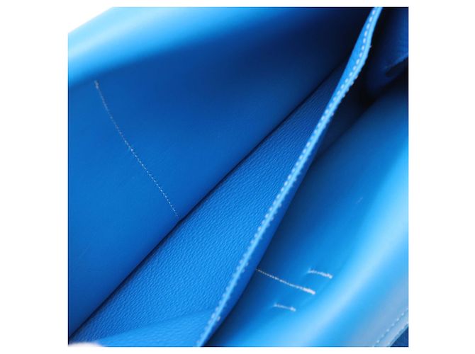 Hermès Blue Clemence Halzan 31 Blau - Ansicht 5