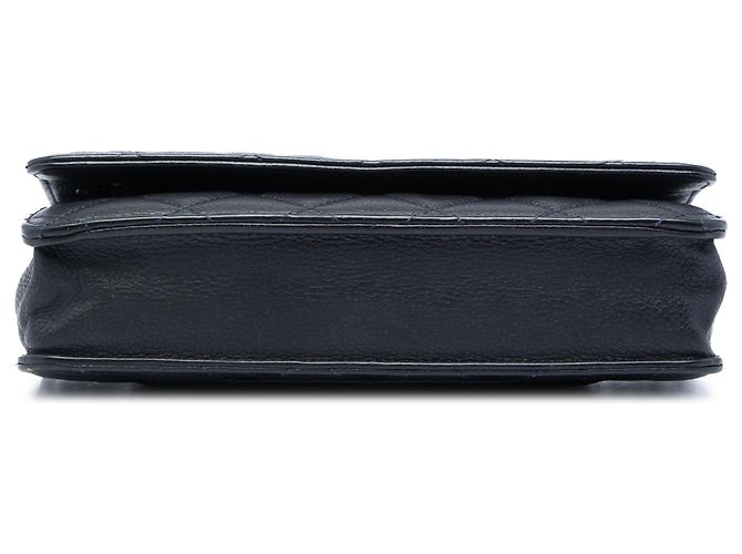 Wallet On Chain Cartera con cadena Chanel Black CC en Caviar acolchado Negro - vista 3