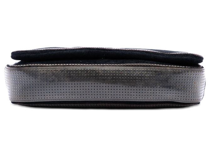 Borsa a Spalla Chanel Black Terry Cloth CC Sport Line Nero - vista 3