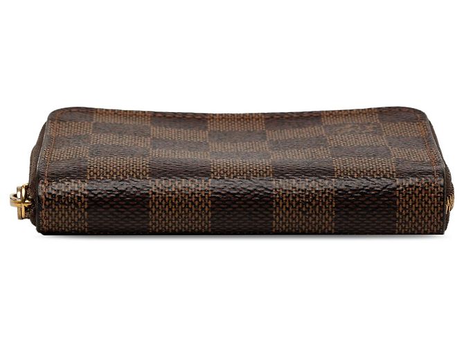 Monedero Zippy Damier Ebene marrón Louis Vuitton Castaño - vista 3