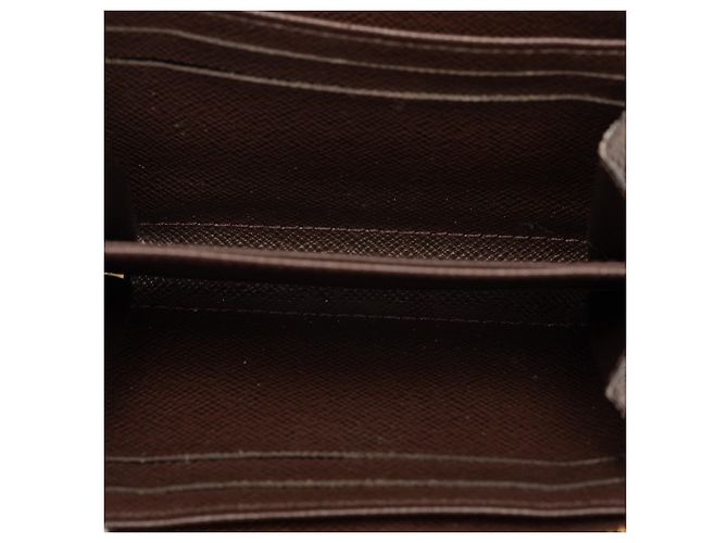 Monedero Zippy Damier Ebene marrón Louis Vuitton Castaño - vista 4