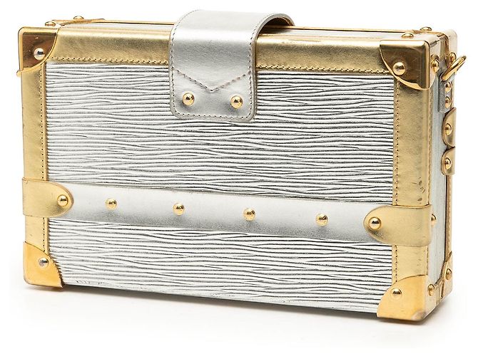 Louis Vuitton Epi Silver Petite Malle Argento - vista 2